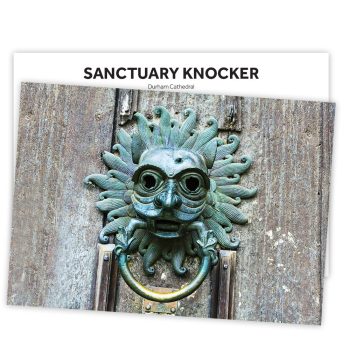 Durham Postcard - Sanctuary Knocker (Durham Cathedral)