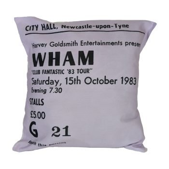 City Hall Tickets - Wham "Club Fantastic '83 Tour" Cushion