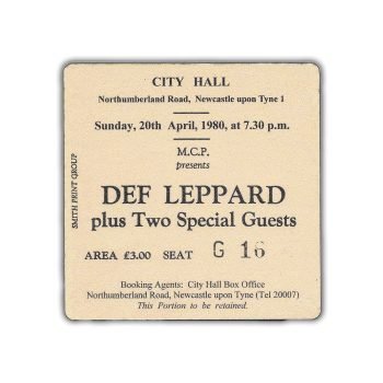 Newcastle City Hall Tickets Coaster - Def Leppard in Concert