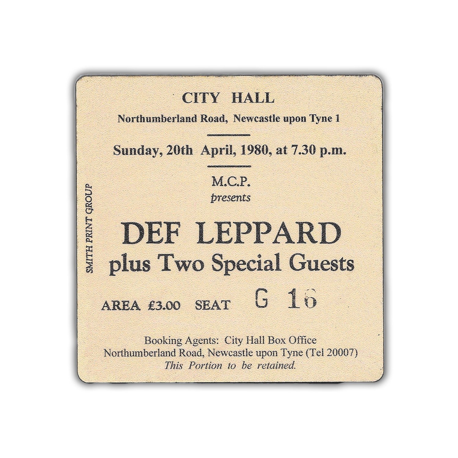 Newcastle City Hall Tickets Coaster Def Leppard in Concert North
